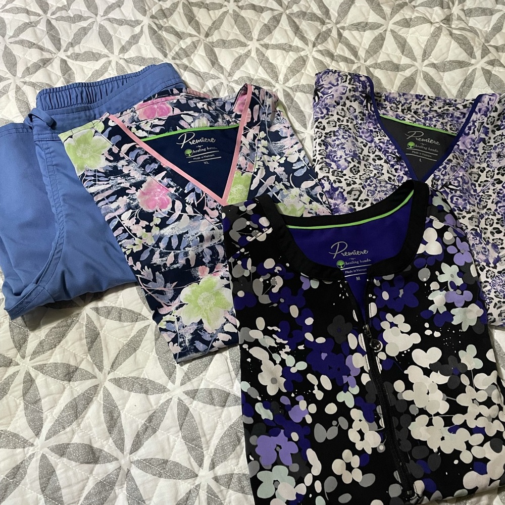 Sizes XS to XL Brands are HeartSoul Healing Hands Cherokee Infinity Butter-Soft - Picture 2 of 13